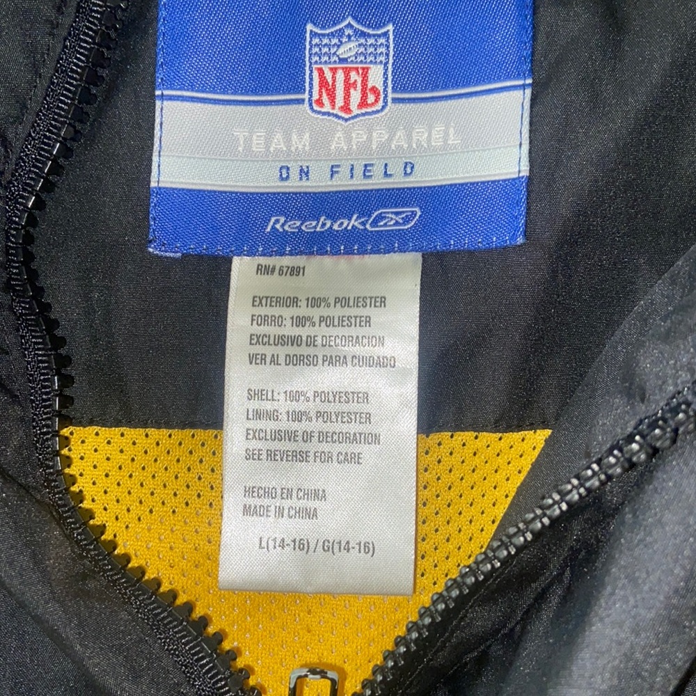 Steelers reebok vintage windbreaker